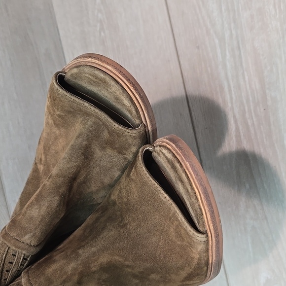 Vince Camuto Women Koral Leather Open Toe Heels shoes Ankle boot sz 9M - Picture 4 of 13